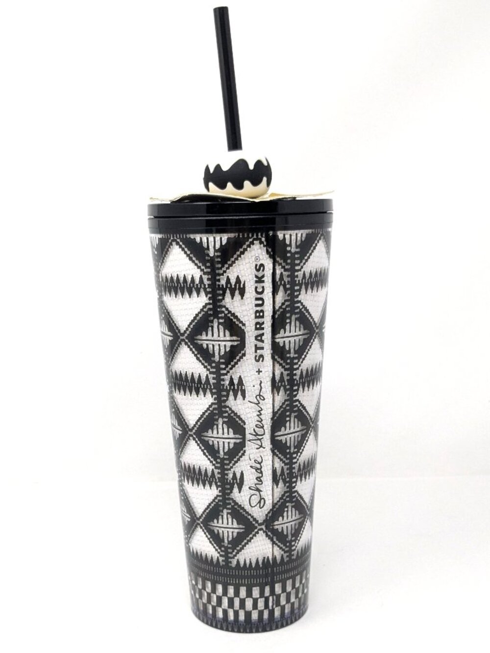 Starbucks x Shade Akanbi Tumbler 2025 Black White Silicone Topper 24 OZ Nigeria